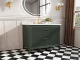 Fully Assembled 36'' Green Freestanding Single Sink Bathroom Vanity with Solid Wood Construction and W1826P308980