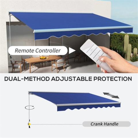 ZUN Electric Awning /Patio Retractable Awning -AS （Prohibited by WalMart） 46070791