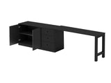 89.7''Wooden Sideboard with Extendable Table,Multifunctional Storage Cabinet with 2 Doors N711P334768B