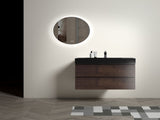BB02-36-109, Integrated engineered quartz basin WITHOUT drain and faucet, matte black color W1865107124