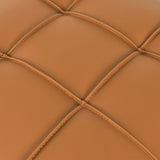 22 inches Anti-scratch Leather Storage Ottoman, Pet Friendly Entryway Bench with Golden Stainless W1191P196356