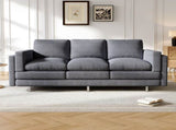 Modern 3-seater Sofa 79.5" Sofa Couch Upholstered Sofa with Dual-layer Seat Cushions for Living N763P351754E