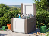 27 Gallon Outdoor PP Deck Box Waterproof Patio Storage Box with Side Handles & Dual-Tone 59675251