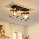 ZUN Kimbler 2-Semi Flush Mount Kitchen Pendent Light[No Bulb][Unable to ship on weekends, please place 96808961