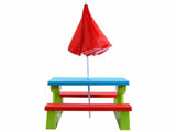 Children Outdoor Picnic Set with Foldable UV Protection Umbrella, Lightweight PP Kids Activity 39776341