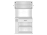 Pantry Cabinet 67" H, Two Doors, One Drawer, Two Storage Shelves, Two Internal Shelves, Three B097120774