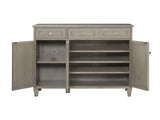Dauphin Handpainted Entryway Storage Cabinet, Grey Cashmere Wood B2719P238531