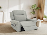 Manual Recliner 270&degSwivel Rocker Recliner Chair PU Leather Recliner with Massage and Heating, N763P363558E