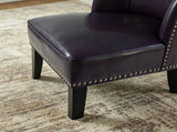 25.6 "x27.2" x32.8 " PU Leather Accent Chair, Living Room Lounge Sofa Chair with Rivet Trim for W5325P458035