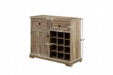 Farmhouse Buffet Cabinet with Storage Sideboard with 2 Drawers, Wine Bar Cabinet with Removable Wine W2275P149109