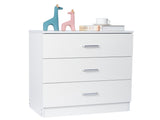 Modern Simple 3-Drawer Dresser Chest of Drawers for Family Room Bedroom Living Room Universal 91161483