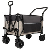 Multi-Functional Push-Pull Folding Wagon Cart with Rotating Handle & 360&deg All-Terrain Wheels W2932P289381