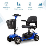 ZUN 4 Wheel Mobility Scooter for Seniors, Electric Power Wheelchair with Lights and Long Range Battery 25285370