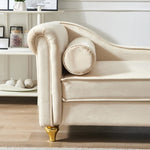 ZUN Modern Upholstery Chaise Lounge Chair with Storage Velvet W1097102811