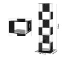 360&deg Rotating 6-Tier Black Bookshelf with Stable Anti-Tip Base, Tall Floor Standing Bookcase & W409P167479