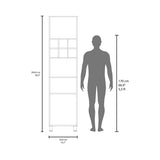 Attica 80" High Double Cabinet Kitchen Pantry , Storage Cabinet, Six spice Cubbies and Four Shelves B200P286954