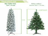 7.5ft Pencil Flocking Christmas Tree 69444721