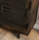 61 Inch Electric Fireplace TV Console for TVs up to 70 inches, Minimal Assembly, Charcoal-Brown GL-B108P160220