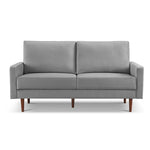 ZUN 69” Modern Decor Upholstered Sofa Furniture, Wide Velvet Fabric Loveseat Couch, Solid Wooden Frame B082111400