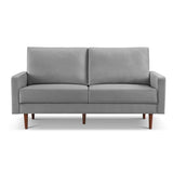 ZUN 69” Modern Decor Upholstered Sofa Furniture, Wide Velvet Fabric Loveseat Couch, Solid Wooden Frame B082111400