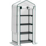 4 Tier Mini Small Greenhouse White 28956440