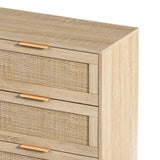 43.31"6-Drawers Rattan Storage Cabinet Rattan Drawer,for Bedroom,Living Room,Natural W75784347