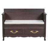 TREXM Shoe Bench with Removable Cushion, Entryway Bench with Hidden Storage for Entrance and Living N715P198567L