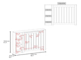 White Radiator Cover with Storage B062P357534