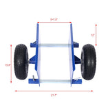 600lb Panel Dolly , 10in. Pneumatic Wheels ,blue W46559169