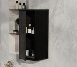 CC0414S308 Striped Brushed Black Oak FloatingBathroom Floating Side, Wall-mounted Storage W1865P248763