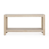 Mirod Modern Farmhouse Console Table,Elegant Minimalist Design with Premium Wood Veneer and Rounded N760P281362N