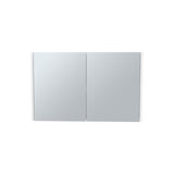 Bouti 19.7" H x 31.5" W Double Door Mirror Medicine Cabinet, Three interior Shelves for Bathroom, B070P242490