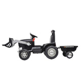 ZUN Kids Ride on Tractor with Trailer, 12V Battery Powered Electric Excavator for Kids with Remote T3067P244625