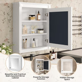 24'' x 27'' Wall Mounted Bathroom Storage Cabinet with Mirror, Medicine Cabinet with Height N710P195492K