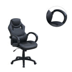 ZUN Adjustable Heigh Executive Office Chair, Black SR011688