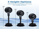 Misting Pedestal Fan with 0.5 Gal Tank, 900 CFM Adjustable Height Standing Fan for Indoor & Outdoor 86082605