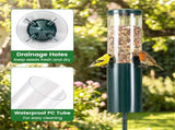 Standing Bird Feeder Squirrel-Proof, 4 Feeding Ports with Perches Heavy-Duty Metal & PC Construction 05174966
