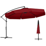10 Feet Patio Cantilever Umbrella - Wine 39676557