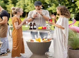 Outdoor Cooler Table, Height-Adjustable Outdoor Cool Bar w/ 8 Gallon Beer and Wine Cooler, 90343573