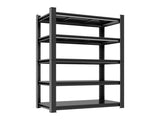 5-Tier Metal Industrial Storage Rack, Adjustable Shelving Storage Unit, Black Metal Shelving Rack 01254746