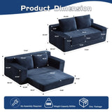 Loveseat Sofa, Comfortable Deep Seat Sofa Bed, Modern Small Corduroy Couch for Living Room 17225901