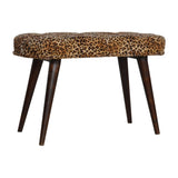 Leopard Print Deep Button Bench B182P166529