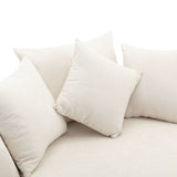 Orisfur. 360&deg Swivel Accent Barrel with Storage Ottoman & 4 Pillows, Modern Chenille Leisure WF323718AAA