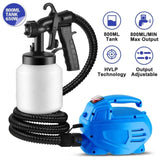 800ML Paint Spray Painter 650W Paint Sprayer Machine 800ML/Min Output HVLP Oil Primer Water Sprayer 00940878