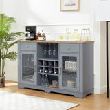 Modern Farmhouse Buffet Cabinet, Sideboard with 2 Drawers and Elegant Door Cabinets, Wine and W1758P147682