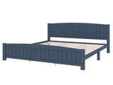 King Size Platform Bed, Solid Wood Platform Bed with Support Slats and Strong Structure, No Box W1580P542617