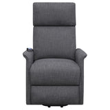 Charcoal Power Lift Recliner with Massage Function B062P153841