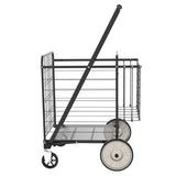 Bigger Super Jumbo Shopping Cart,Grocery Cart on Wheels, Foldable Utility Shopping Carts with Double W1961P290529