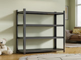 4-Layer Metal Storage Rack, Garage Shelves, Adjustable Height Partition, Suitable For Living Room, 14699077