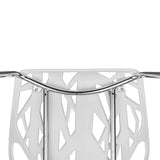 4pcs Bird's Nest Style Lounge Chair White 43246138